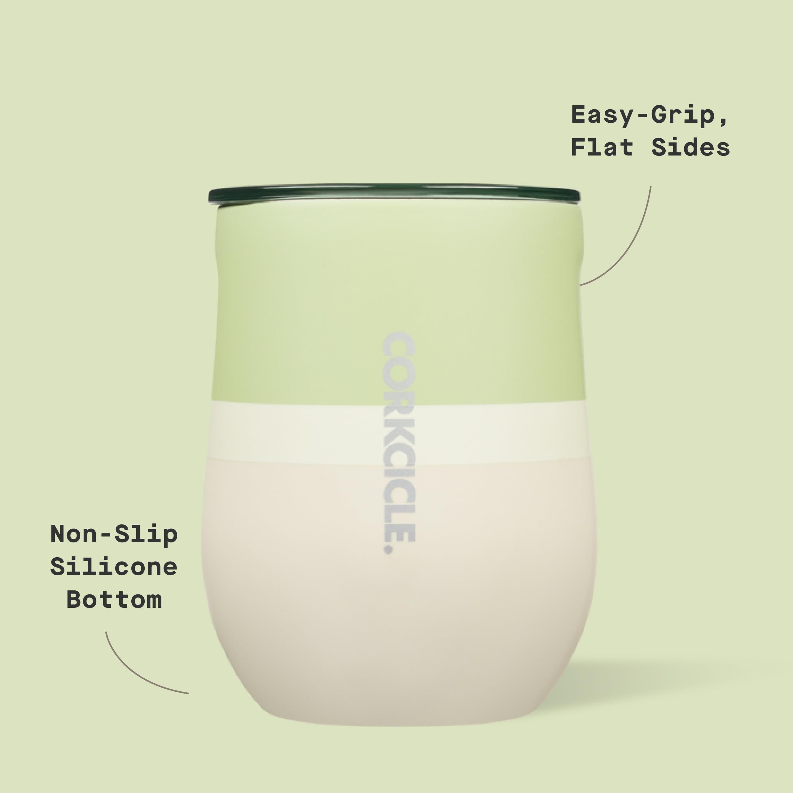 BPA-free reusable Corkcicle drinkware helps reduce waste.