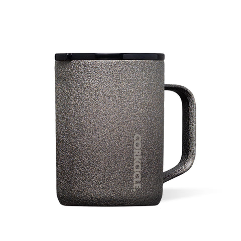 Corkcicle Classic Coffee Mug 16oz triple-insulated keeps beverages hot on the go.