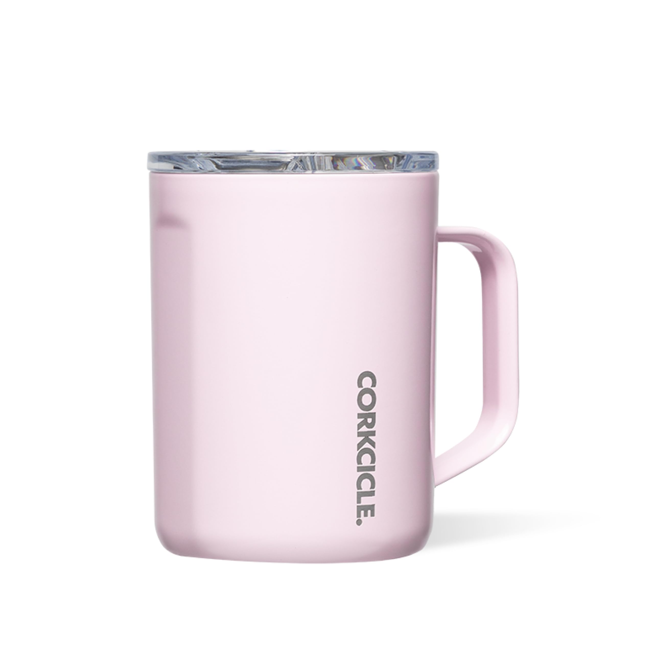 Corkcicle Classic Coffee Mug 16oz with sleek design keeps drinks hot on the go.