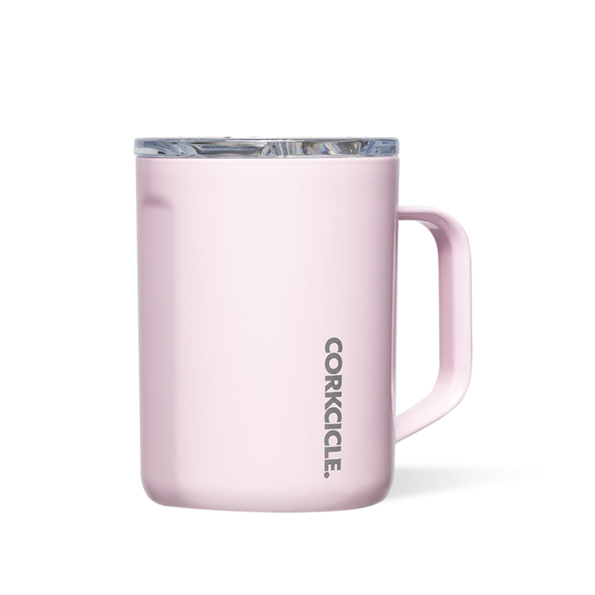 Corkcicle Classic Coffee Mug 16oz with sleek design keeps drinks hot on the go.