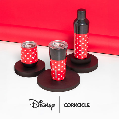 Corkcicle Classic Coffee Mug Minnie Tie Dye color brings cheerful mornings