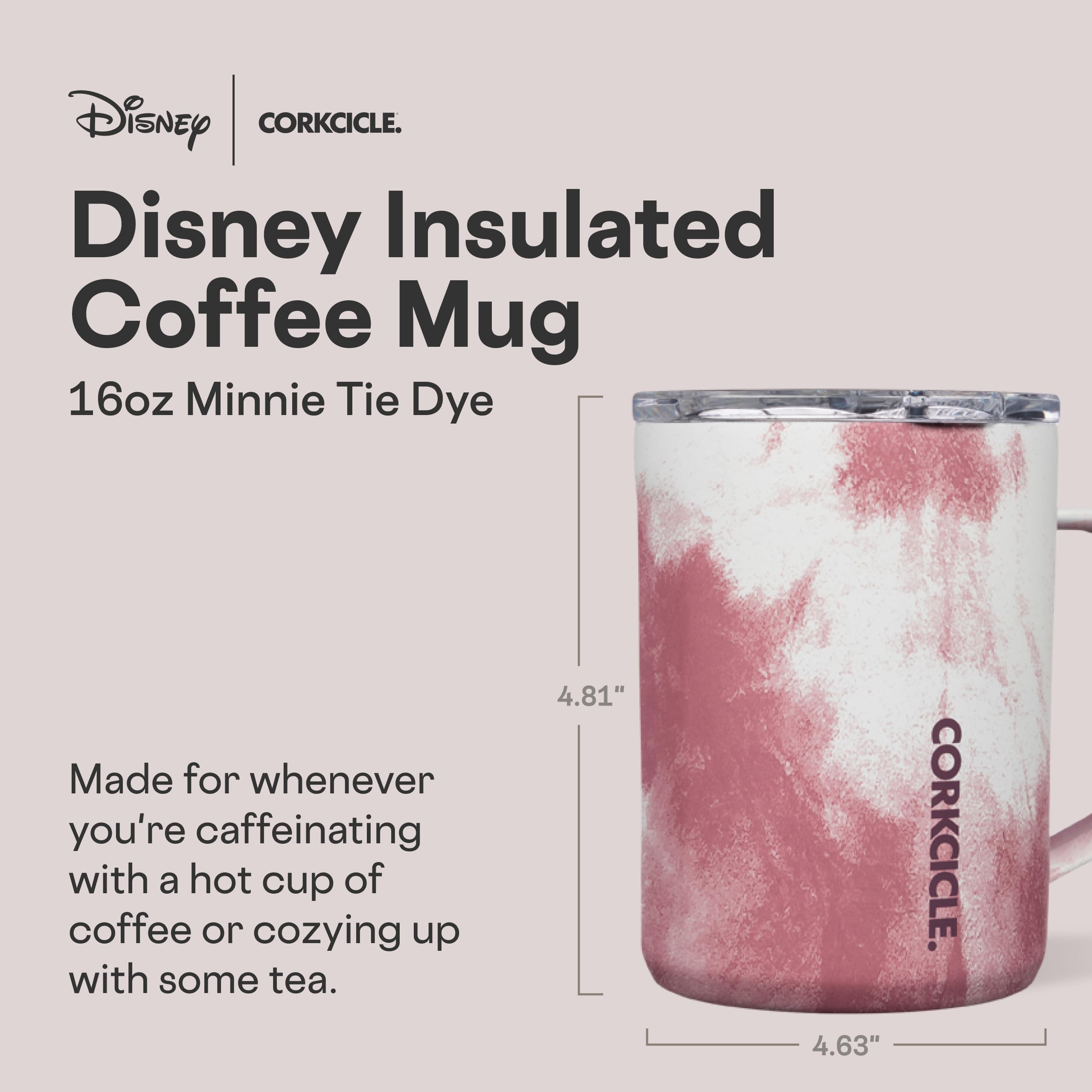 Corkcicle Classic Coffee Mug triple-insulated interior helps keep drinks hot longer