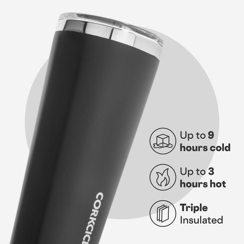 Corkcicle Classic Tumbler flat sides for comfortable grip during commute
