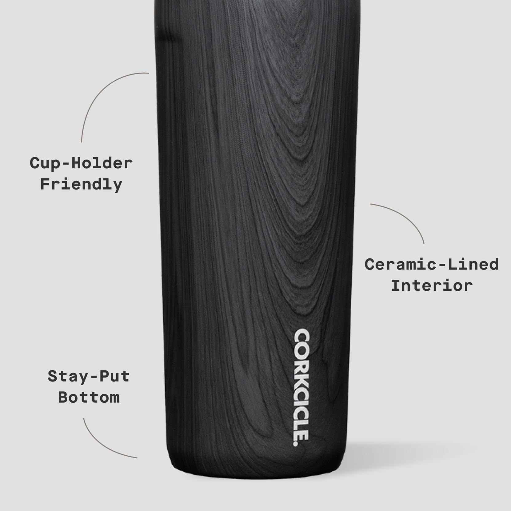 Corkcicle Commuter Cup 17 oz in use during a busy day.