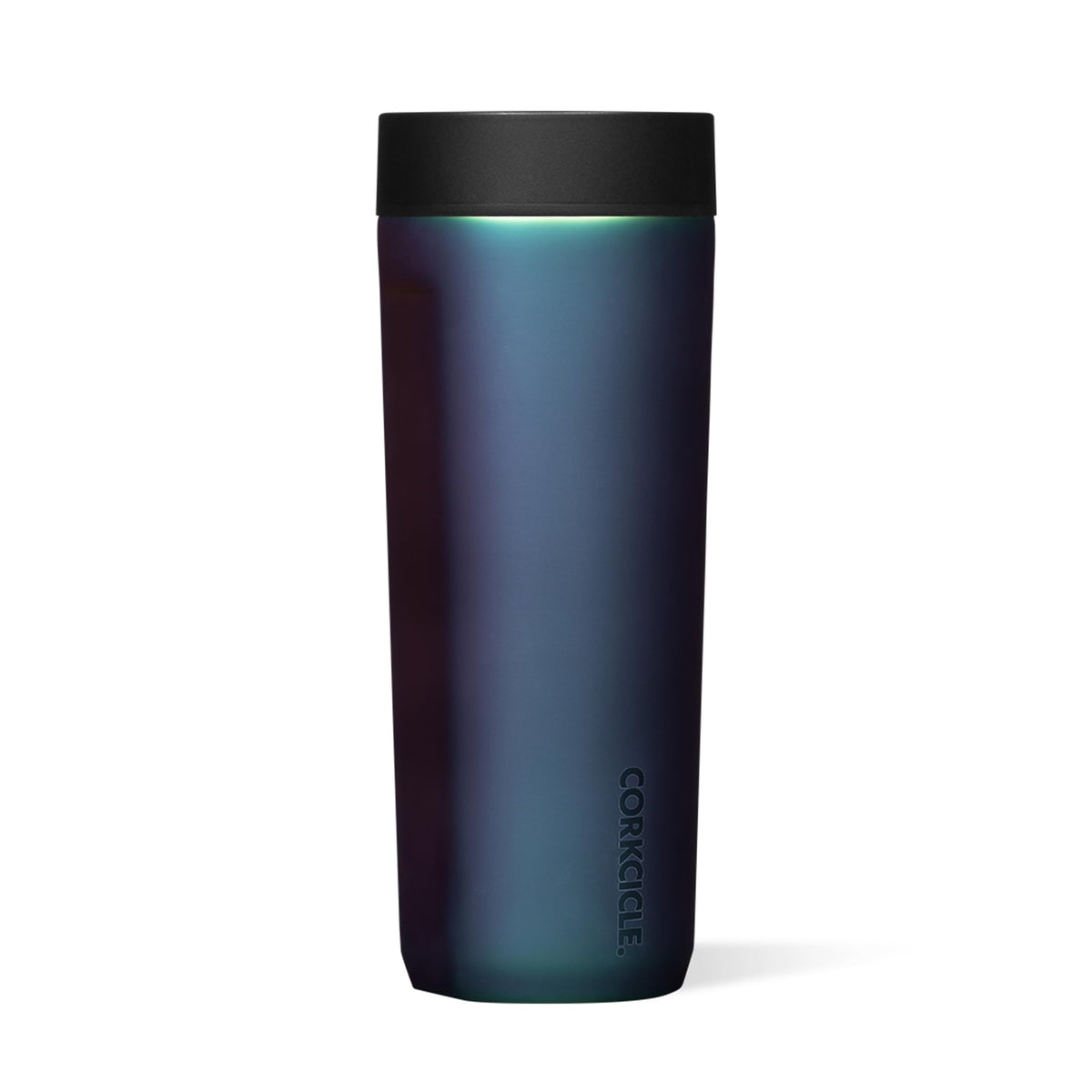 Corkcicle Commuter Cup Dragonfly with glossy finish for stylish sipping on the go.