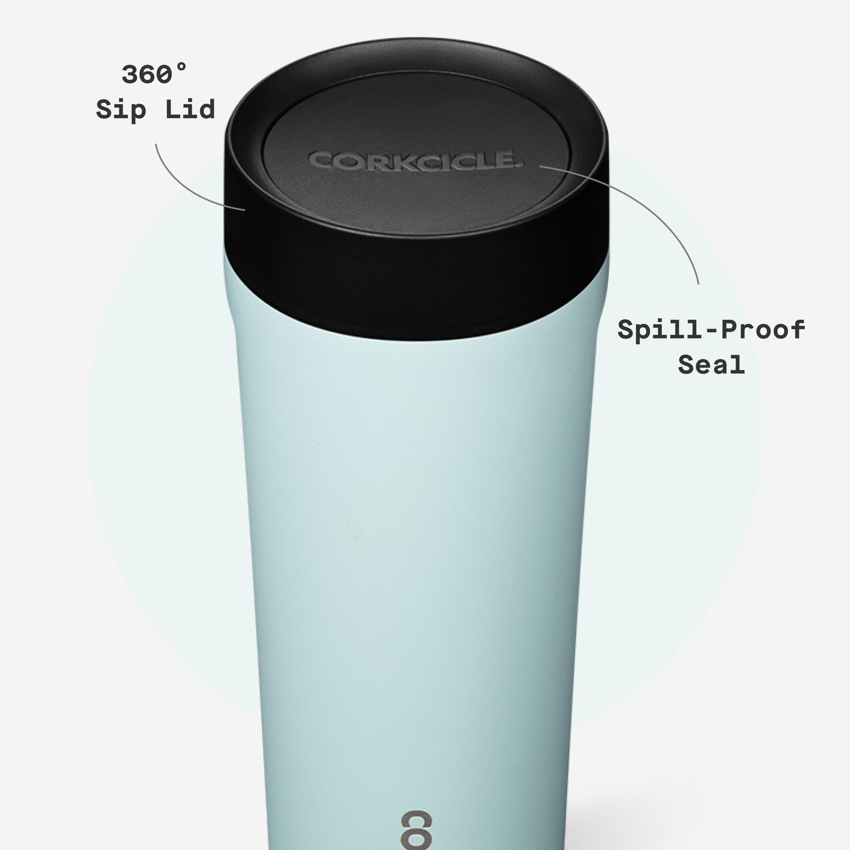 Corkcicle Commuter Cup holiday gift-ready design is ideal for warmth fans.