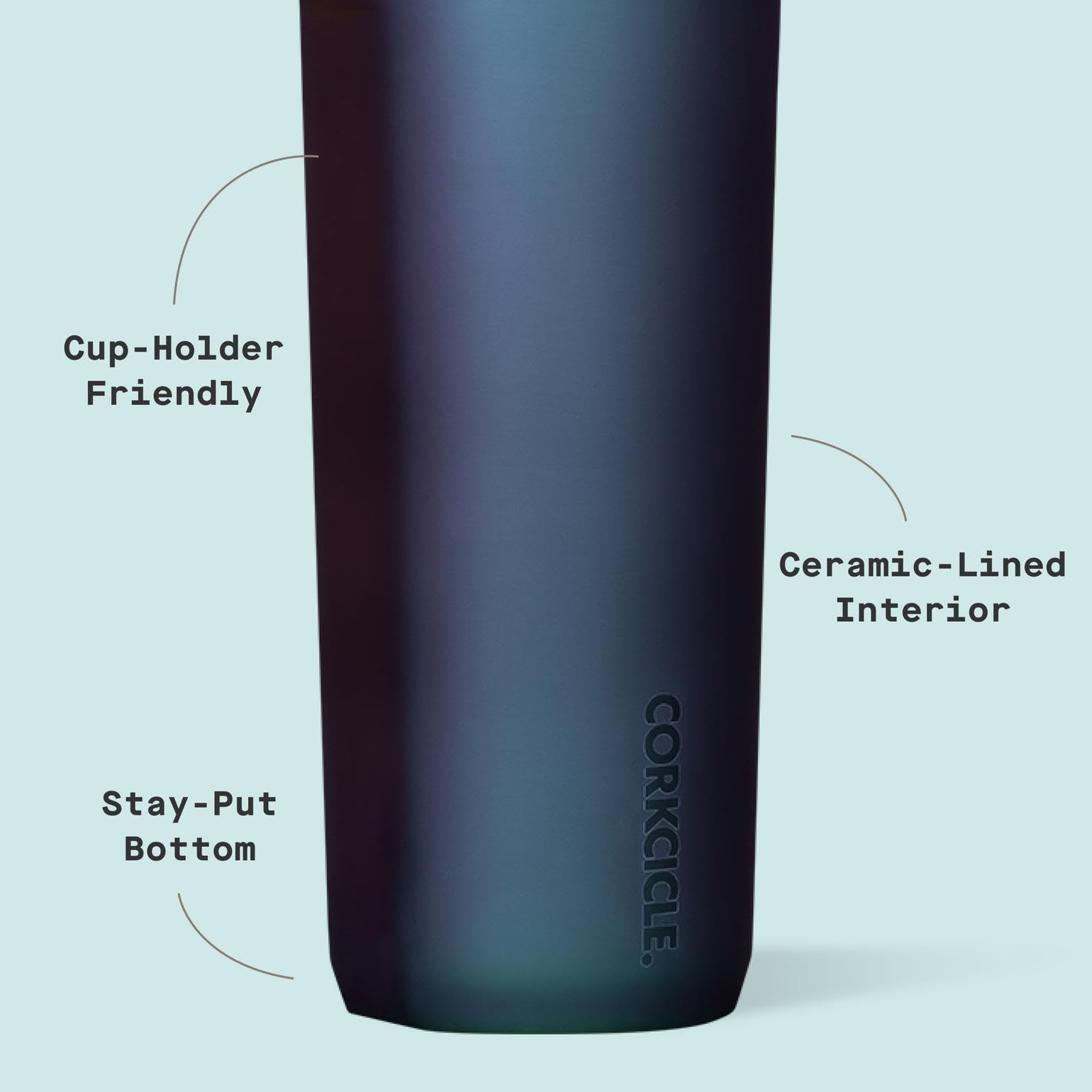 Corkcicle Commuter Cup keeps drinks cold up to 18 hours and hot up to 5.