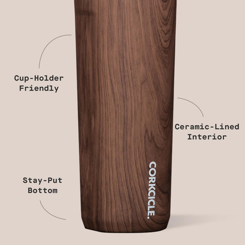 Corkcicle Commuter Cup hot and cold beverage display with sleek design