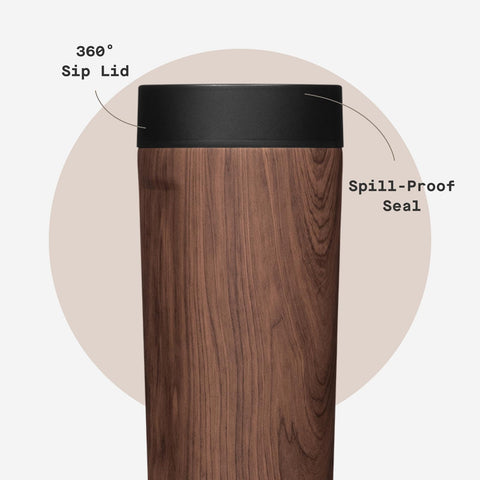 Corkcicle Commuter Cup sip from any angle for convenient on-the-go use