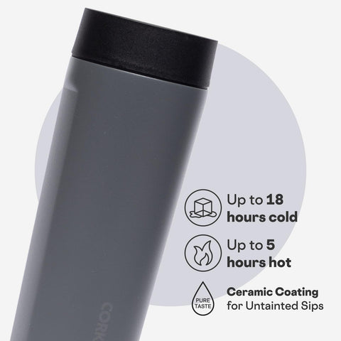 Corkcicle Commuter Cup triple-insulation preserves cold for up to 18 hours