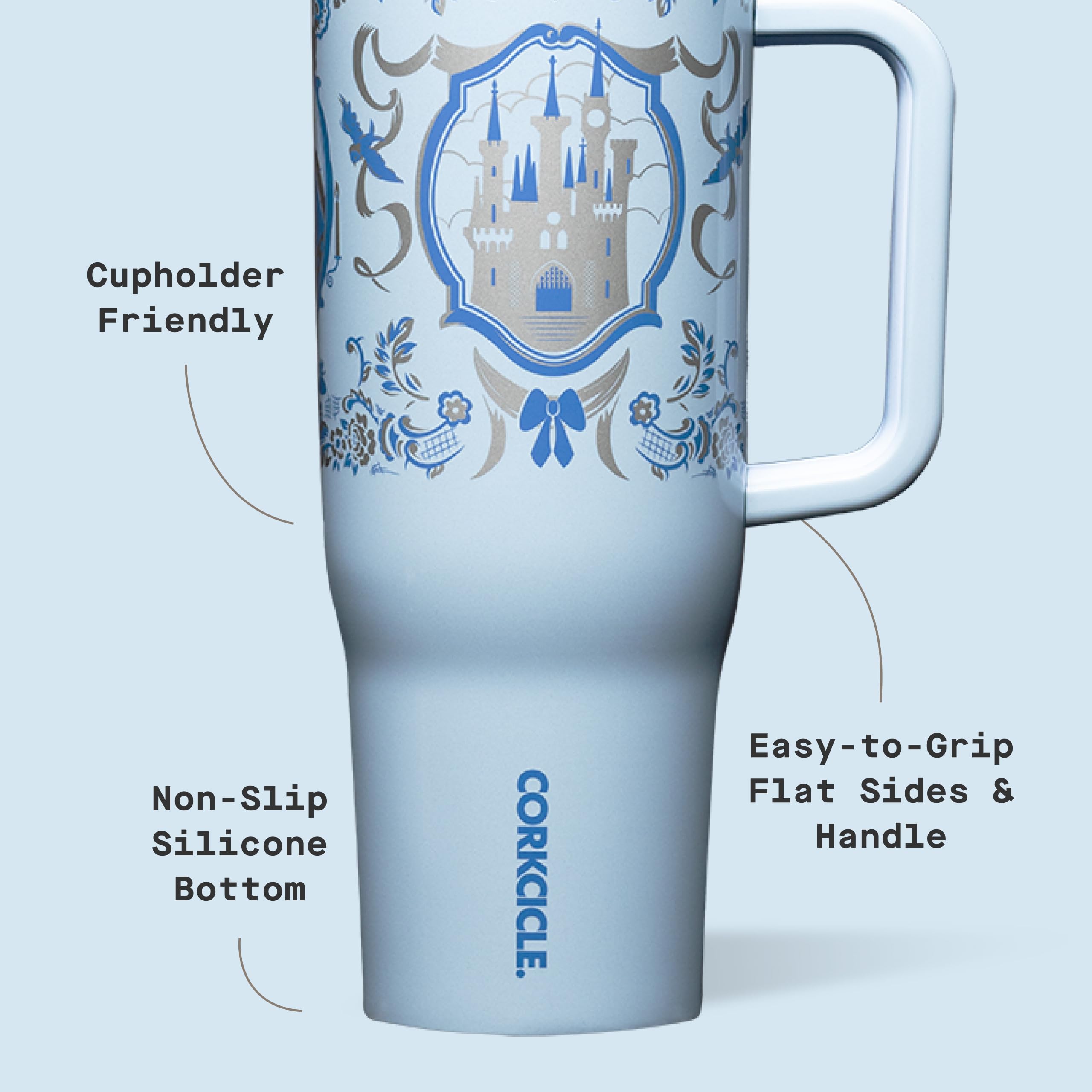 Corkcicle Cruiser dual lid with straw offers easy sipping and spill resistance.