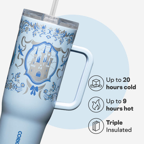 Corkcicle Cruiser for cupholders with flat sides, easy grip and stable base.