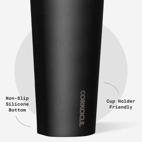 Corkcicle cupholder-friendly base fits most car cupholders.