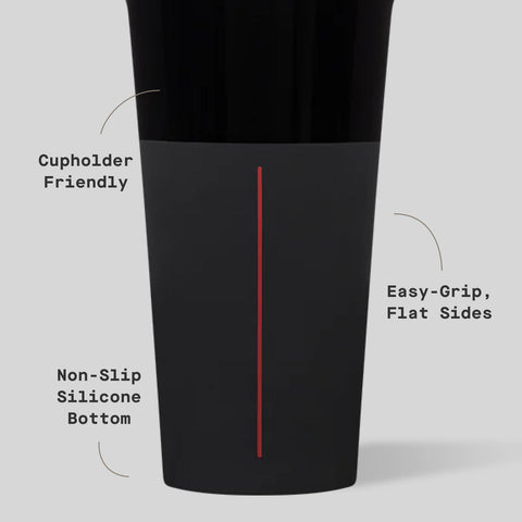 Corkcicle Darth Vader tumbler insulation detail emphasizes long lasting cold