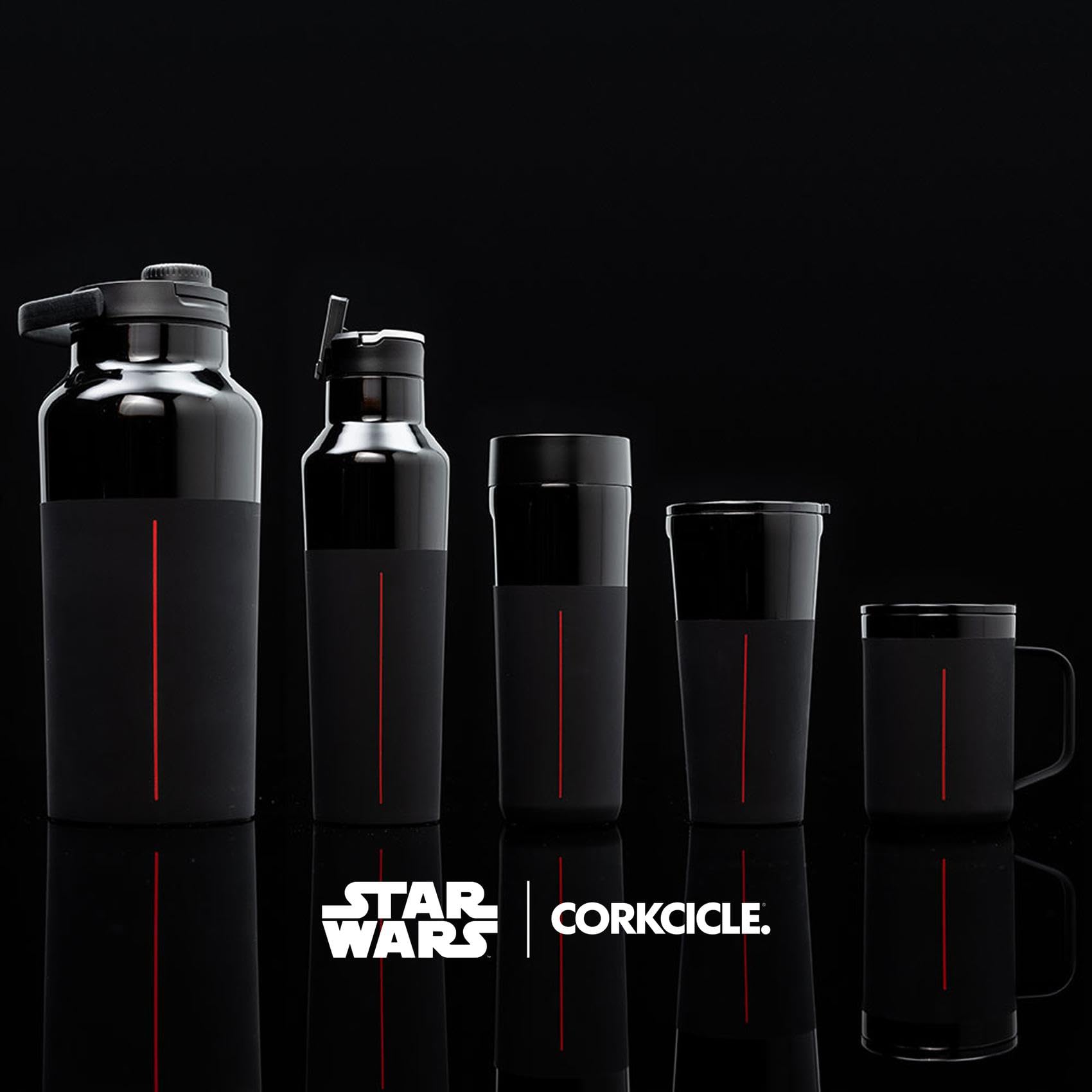 Corkcicle Disney Darth Vader tumbler sleek finish for everyday use