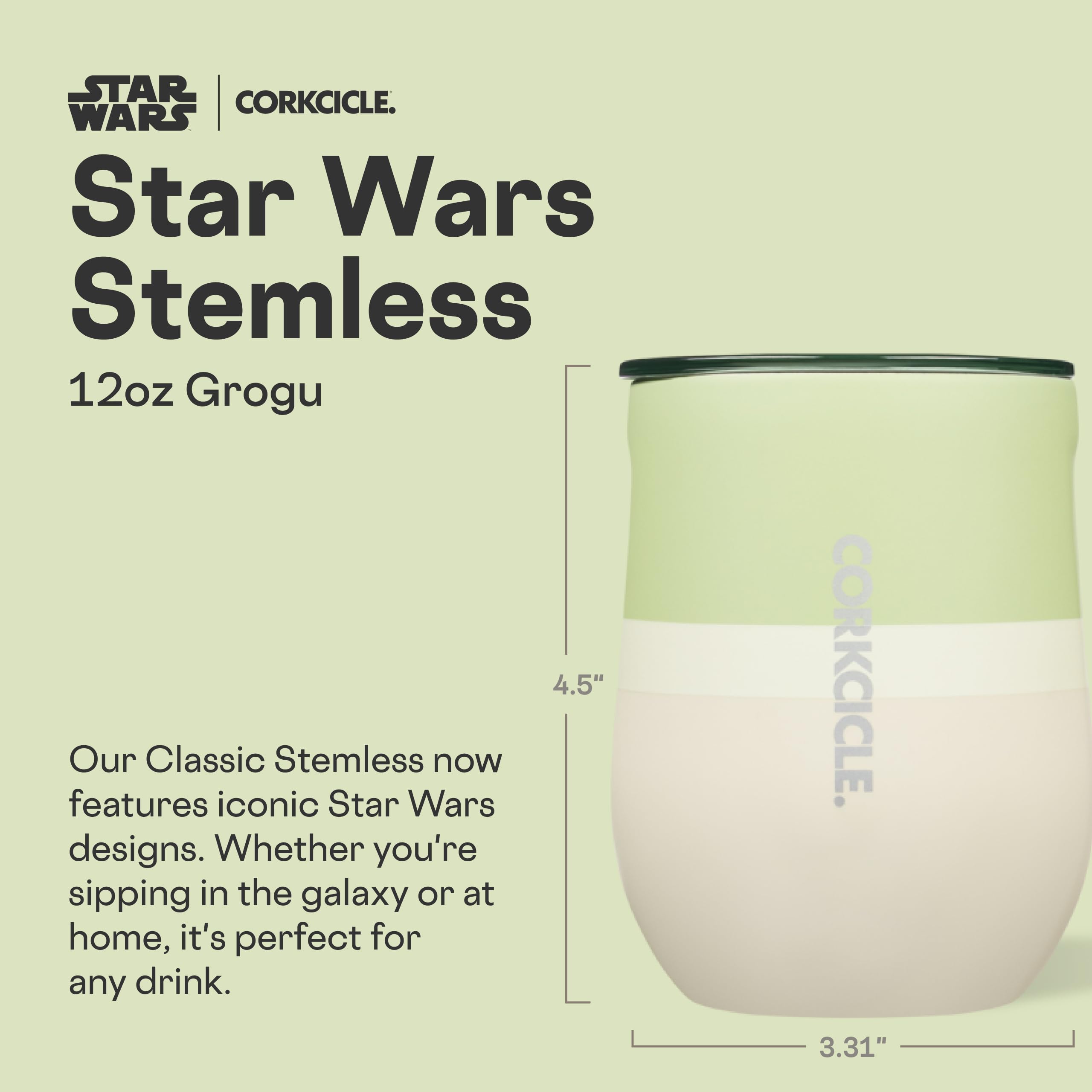 Corkcicle insulated wine glass preserves cold or hot drinks for hours.