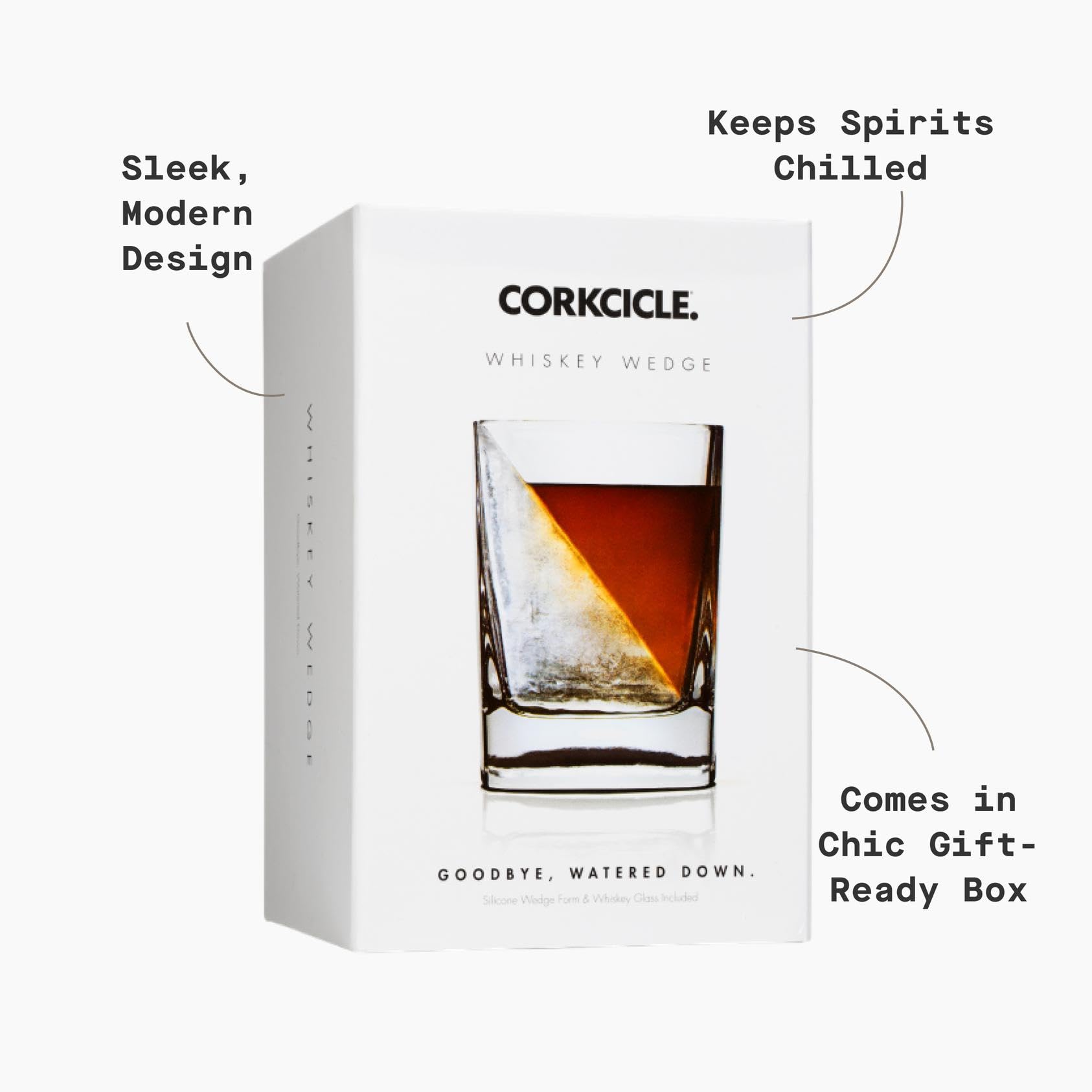 Corkcicle Glass keeping spirits cold for a refined pour