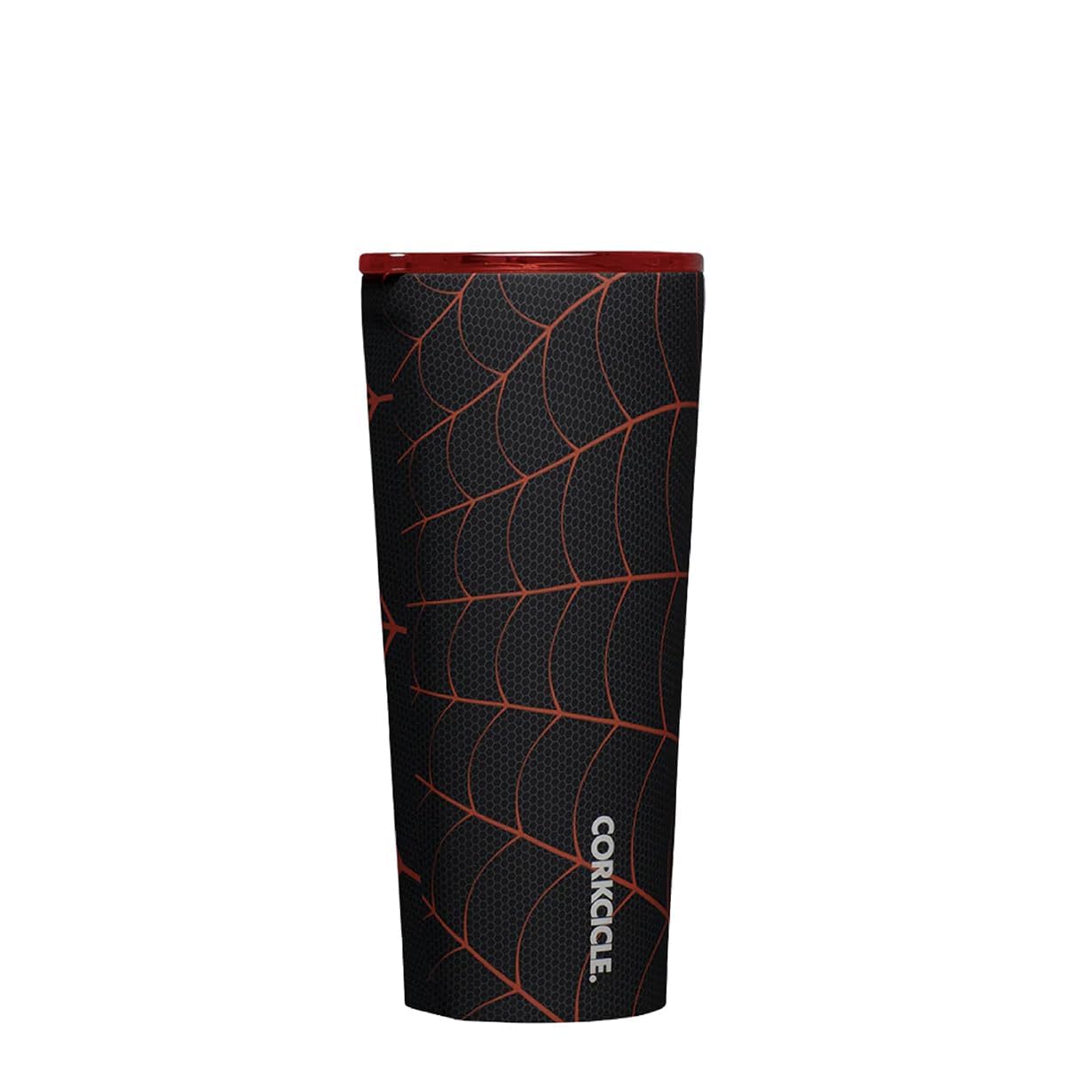 Corkcicle Marvel Tumbler Miles Morales front view with insulated stainless steel body