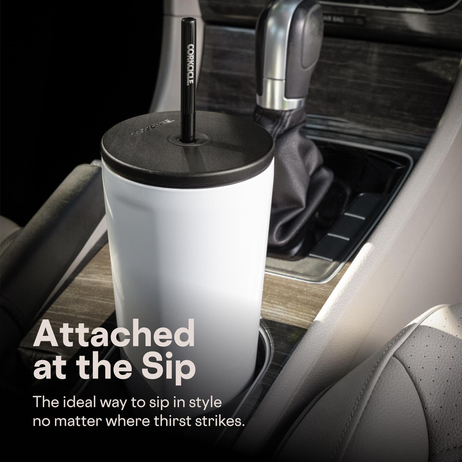 Corkcicle non-slip silicone bottom keeps stable on surfaces.