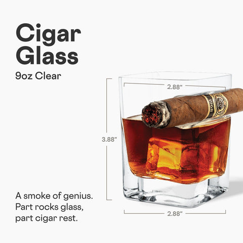 Corkcicle cigar glass dual-use whiskey glass for versatile sipping and smoking.