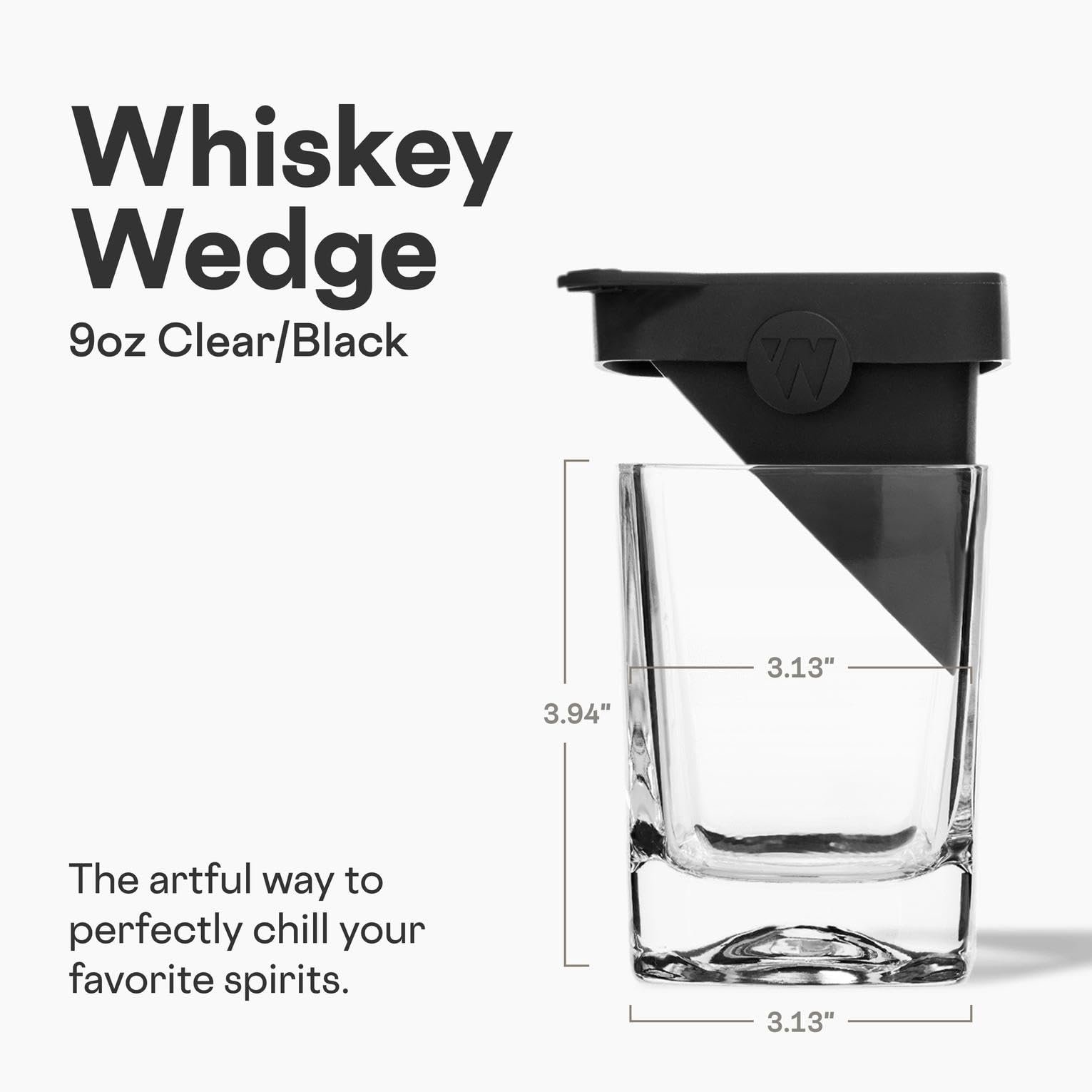 Corkcicle Premium Old Fashioned Glass with elegant wedge design