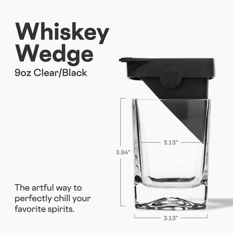 Corkcicle Premium Old Fashioned Glass with elegant wedge design