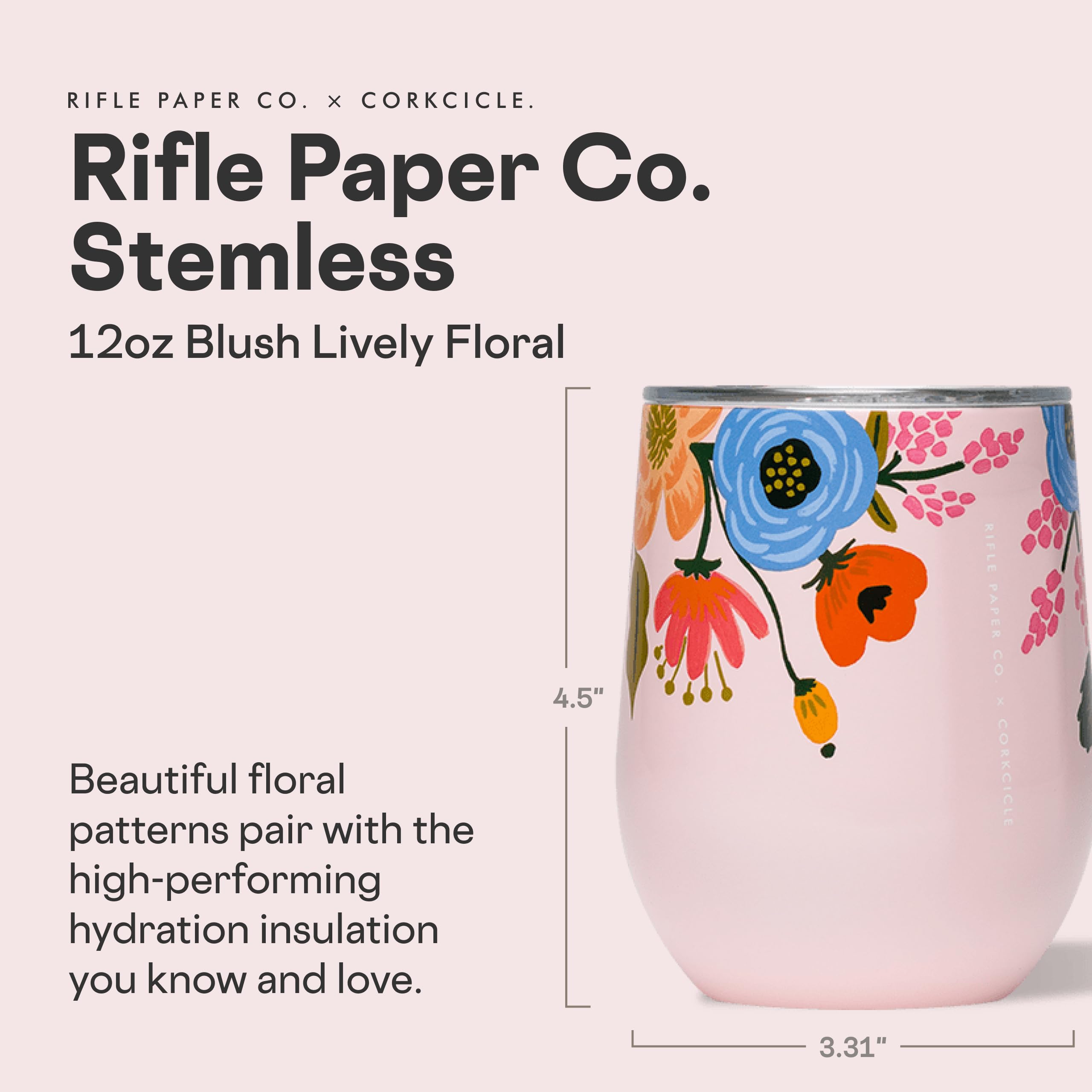 Corkcicle stemless tumbler side grip demonstrates secure handling during travel.