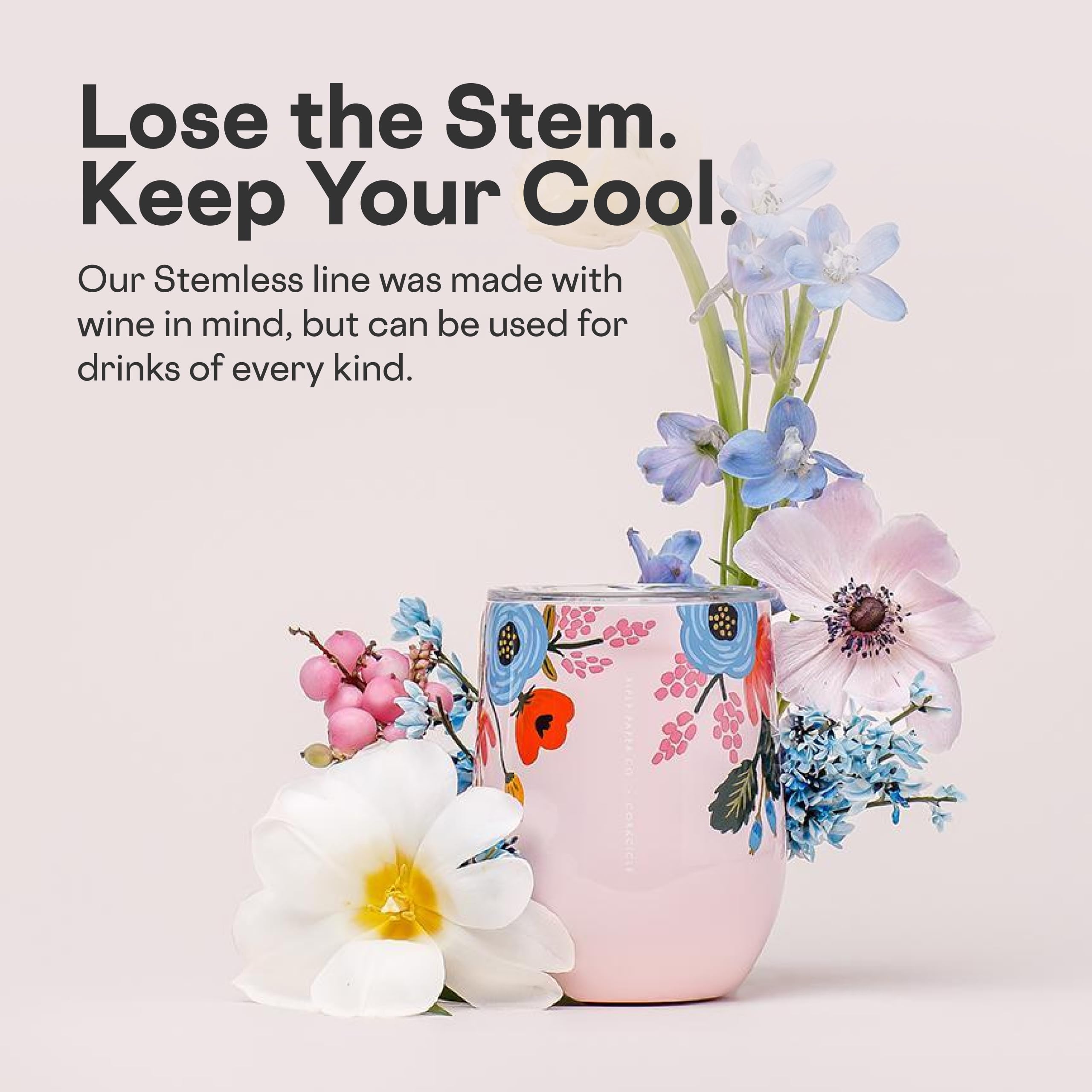 Corkcicle on-the-go tumbler ready for outdoor coffee or wine.