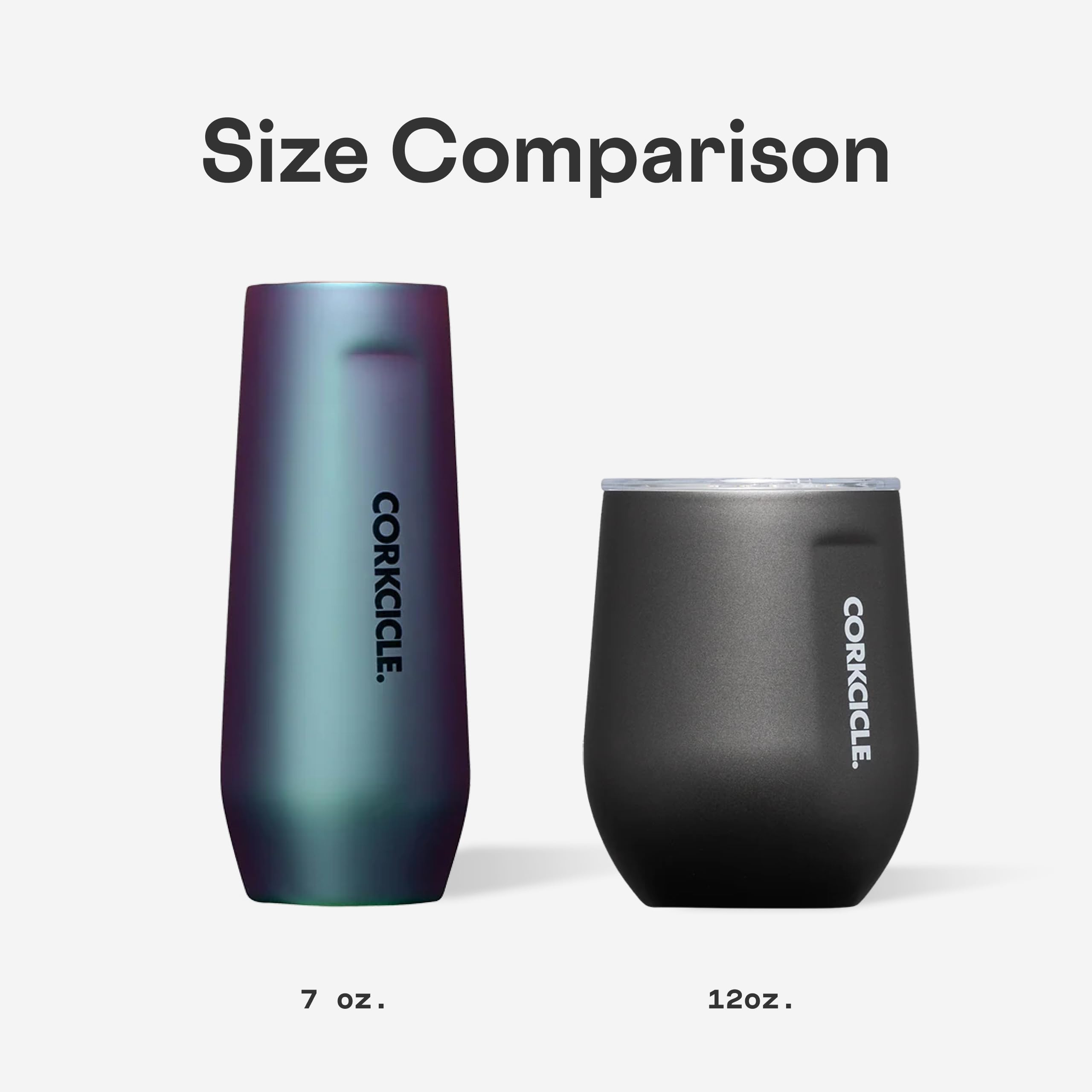 Corkcicle Stemless 12oz colorful design adds style to any table.