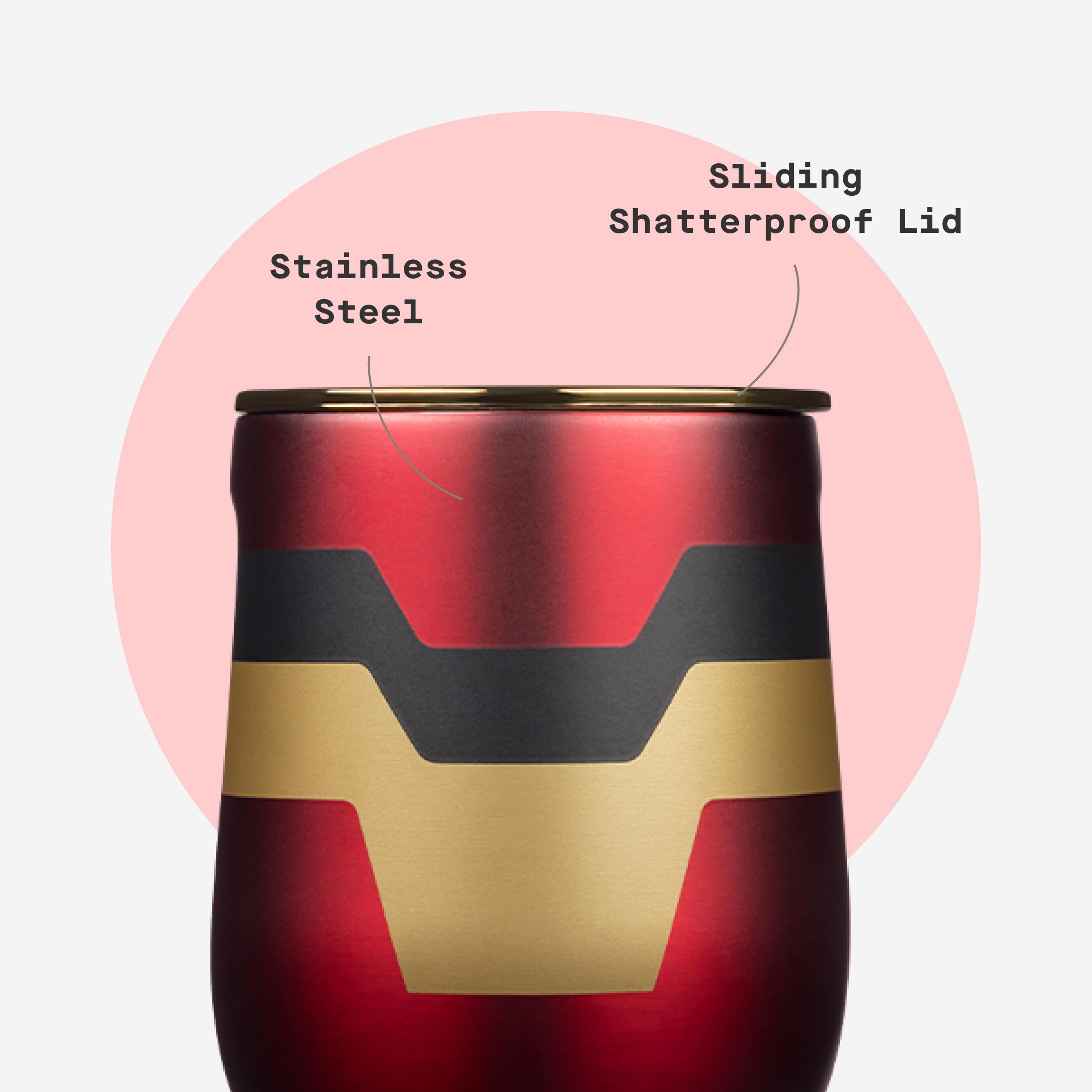 Corkcicle Stemless 12oz helps reduce waste with BPA-free design.