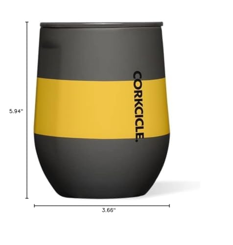 Corkcicle stemless stainless steel tumbler offers durable, stylish everyday use.