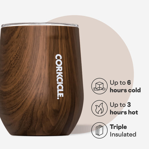 Triple-insulated stainless steel body keeps drinks cold up to 6 hours