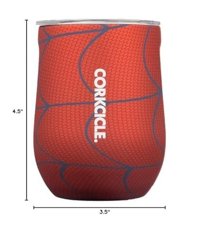 Corkcicle Stemless Spider-Man outdoor patio scene demonstrates cooler performance on warm days