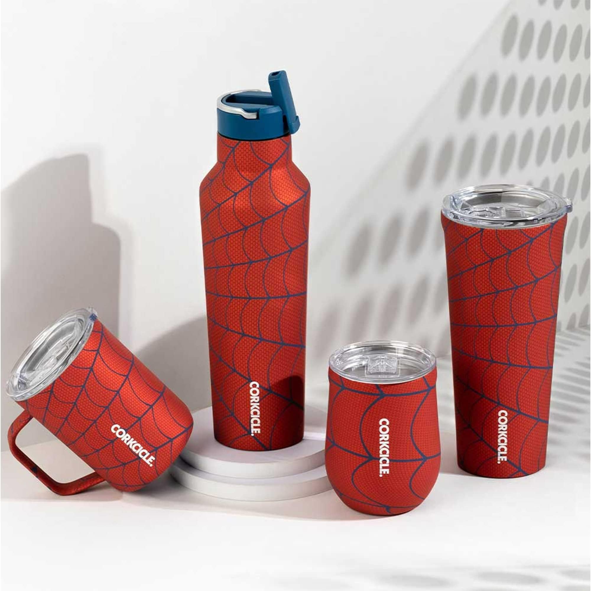 Corkcicle Spider-Man packaging image highlights gift-ready presentation for fans