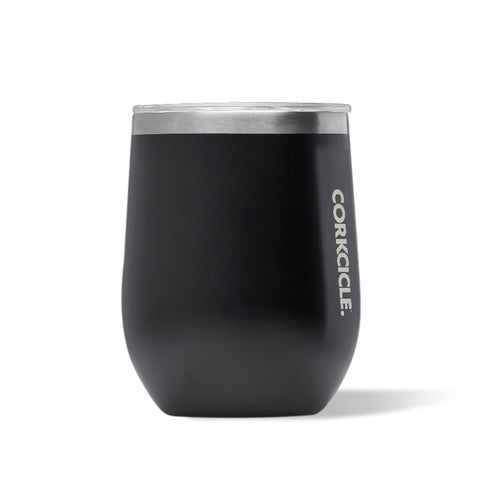 Corkcicle Stemless Wine Tumbler 12 oz with side grip for easy on-the-go sipping.