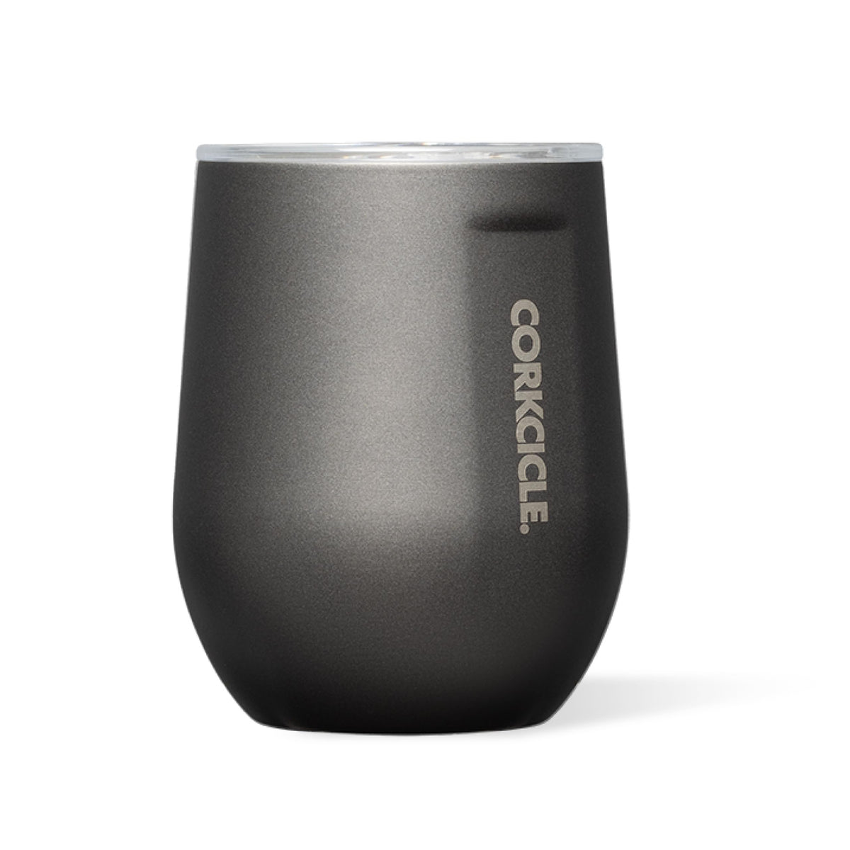 Corkcicle Stemless Wine Tumbler with triple insulation keeps drinks cold for hours.