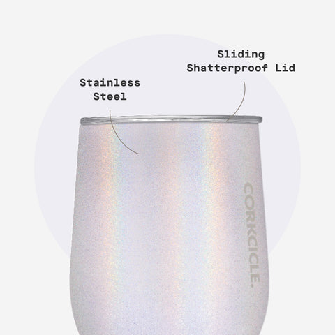 Corkcicle Unicorn Magic 12oz design ideal for wine, coffee, or cocktails