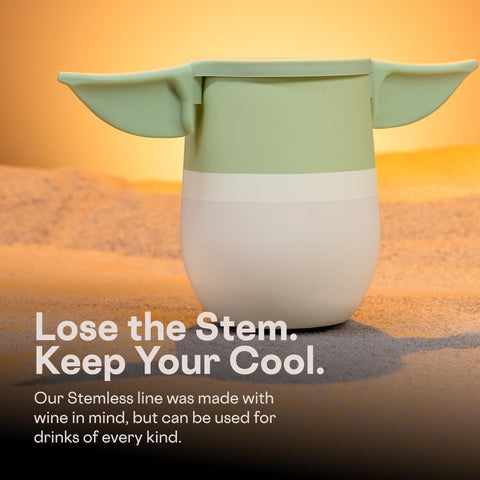 Compact travel-friendly wine glass tumbler by Corkcicle.
