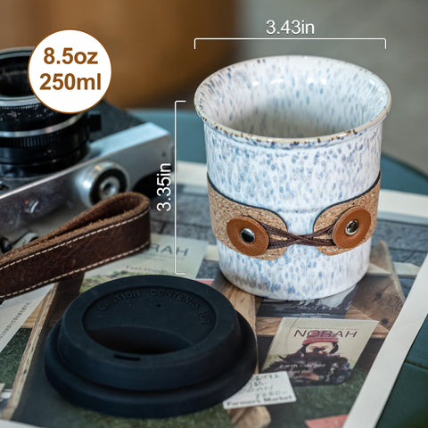 Cormomu ceramic mug with glazed interior resists stains and keeps flavor