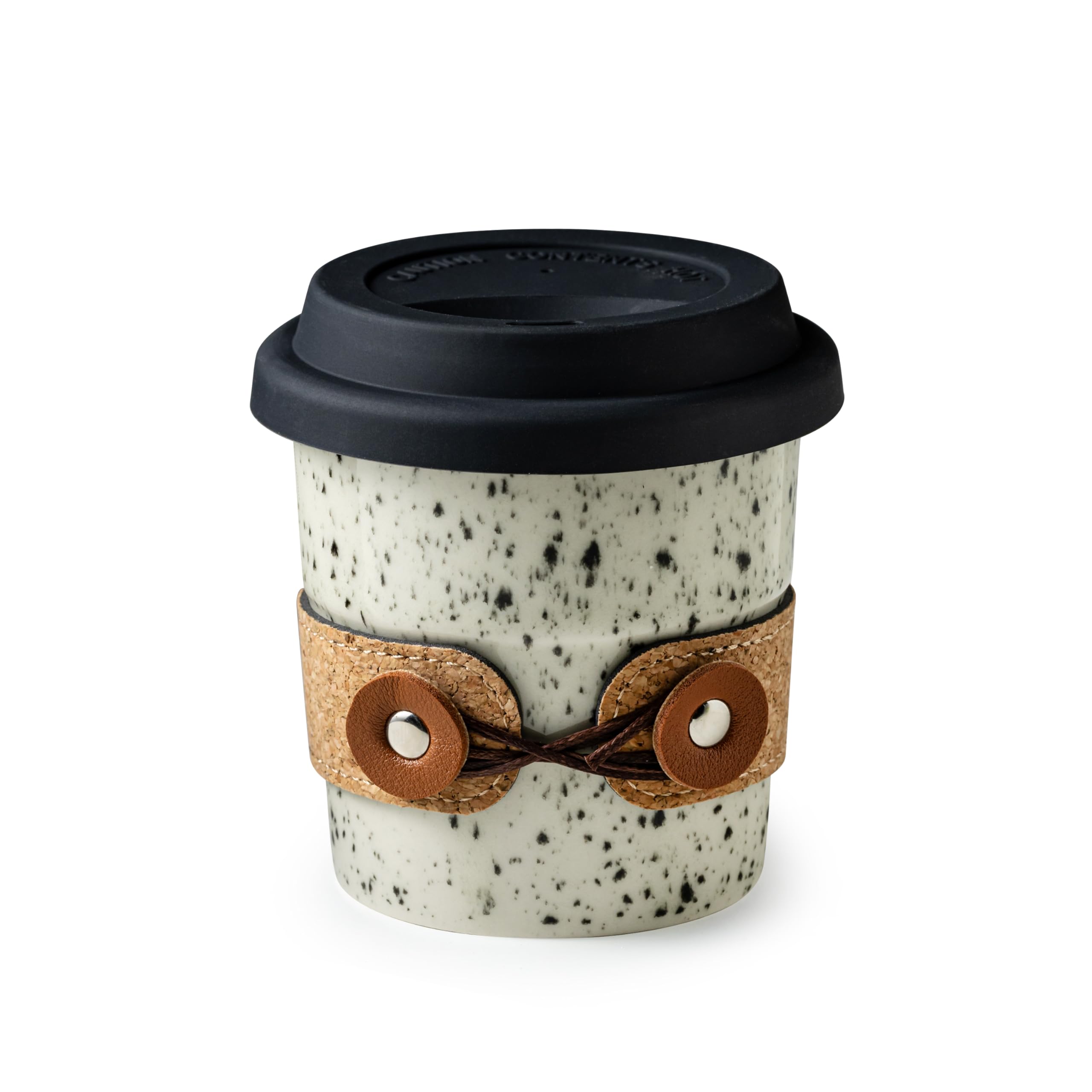 Cormomu coffee mug with spillproof lid for mess-free commutes