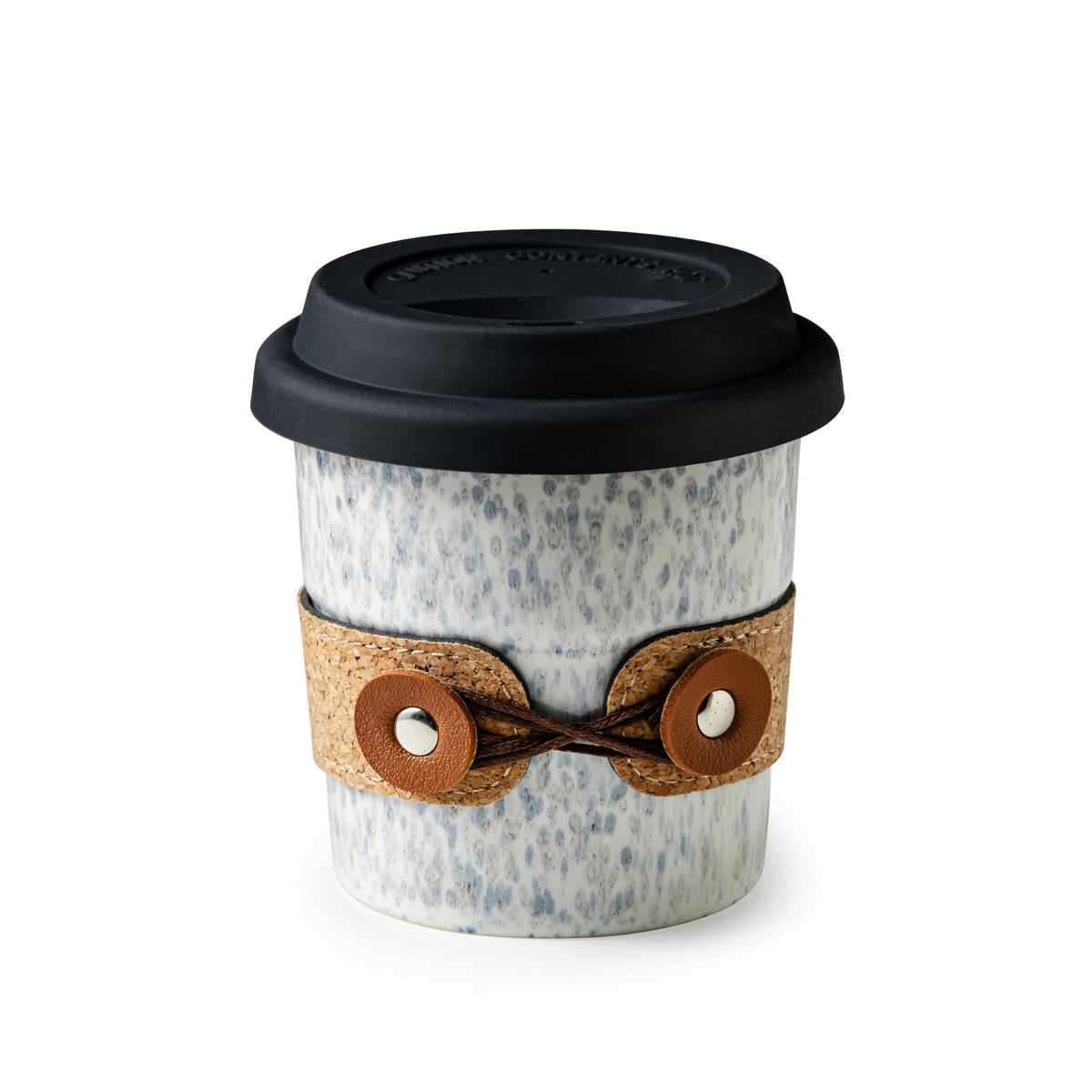 Cormomu coffee mug with spillproof lid for on-the-go hot beverages
