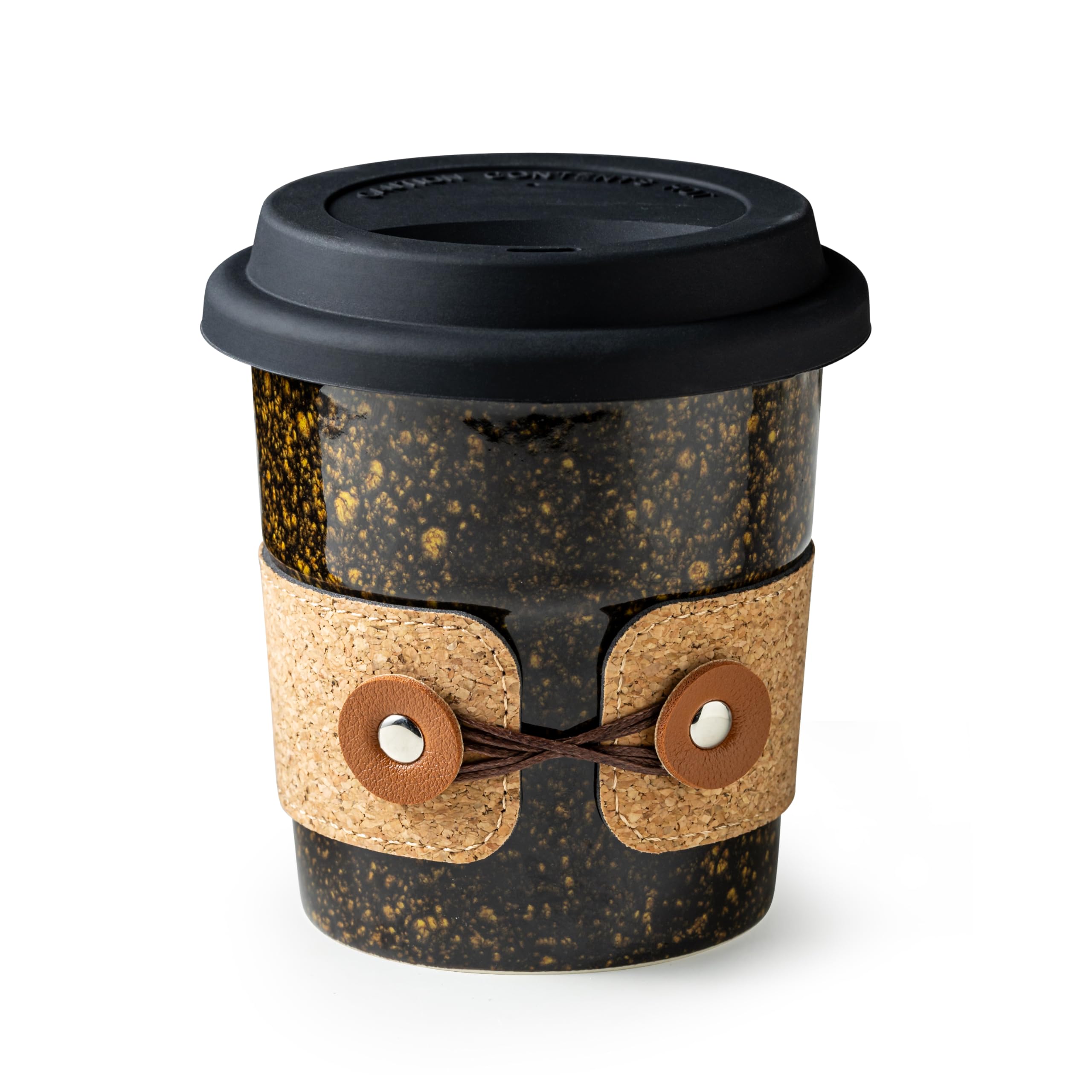 Cormomu coffee travel cup with lid for on the go and spill protection