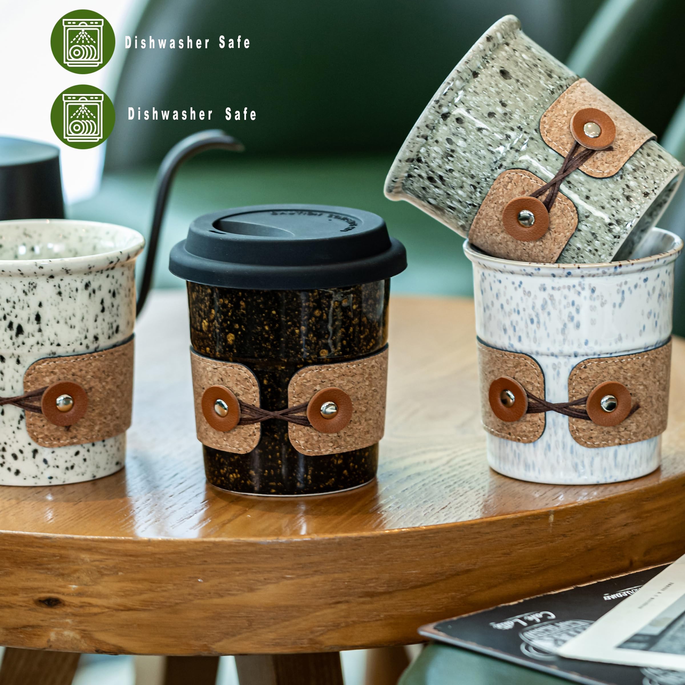 Cormomu mug demonstrates microwave and dishwasher safe versatility in kitchen setup