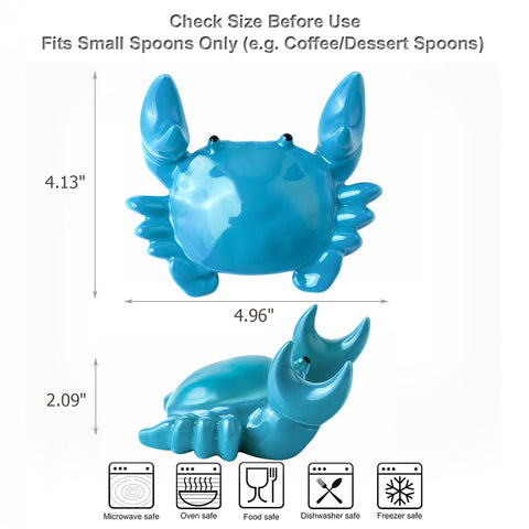 Cormomu crab spoon holder with weighted base stabilizes during cooking