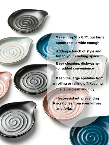 Cormomu spoon rest adds a stylish touch to modern kitchens and decors.