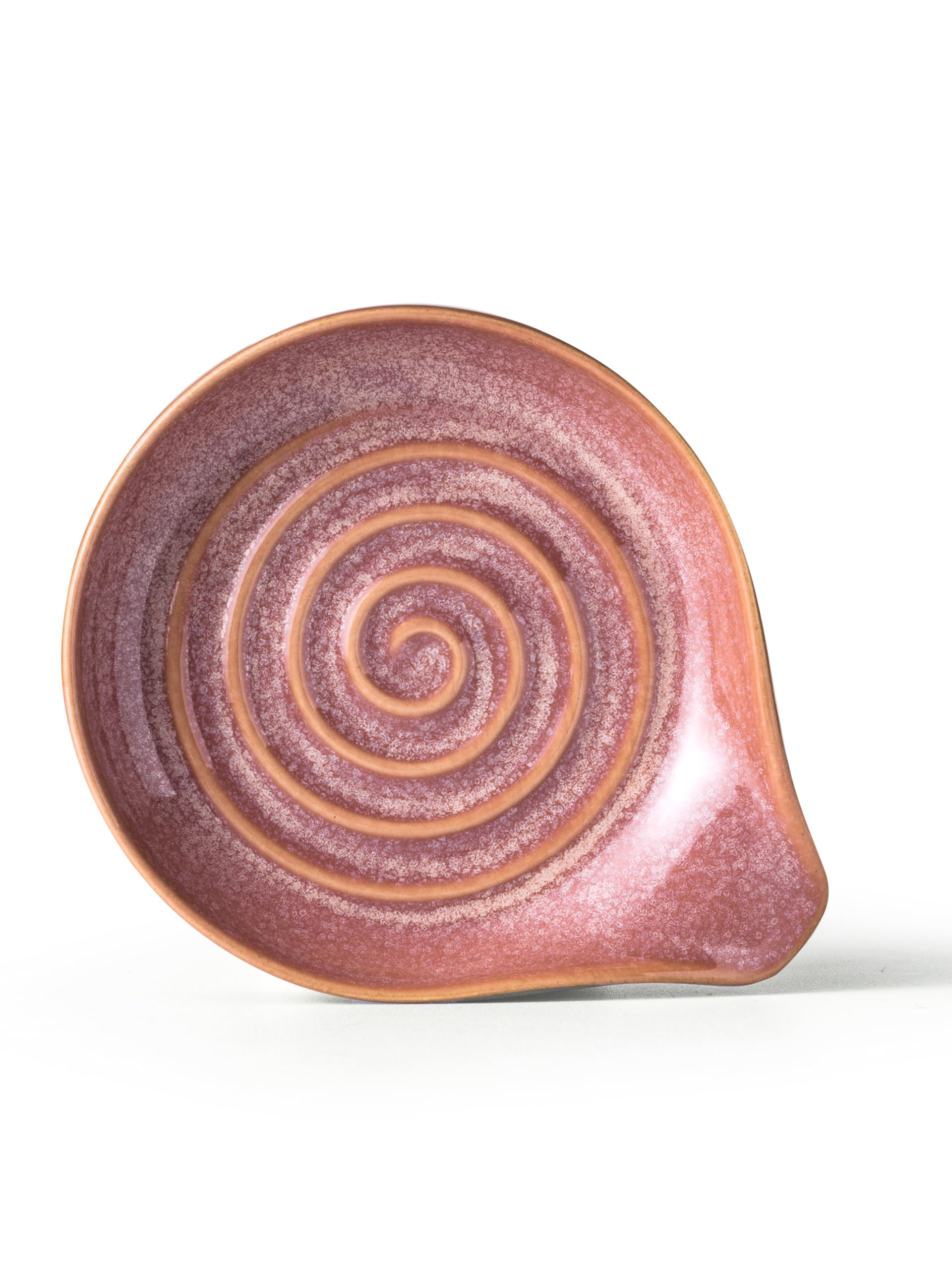 Cormomu spoon rest shows a wide base for stable utensil support.