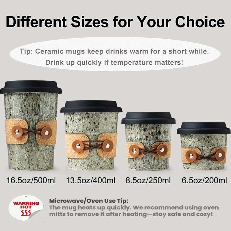 Cormomu 8.5oz capacity ideal for espresso and tea
