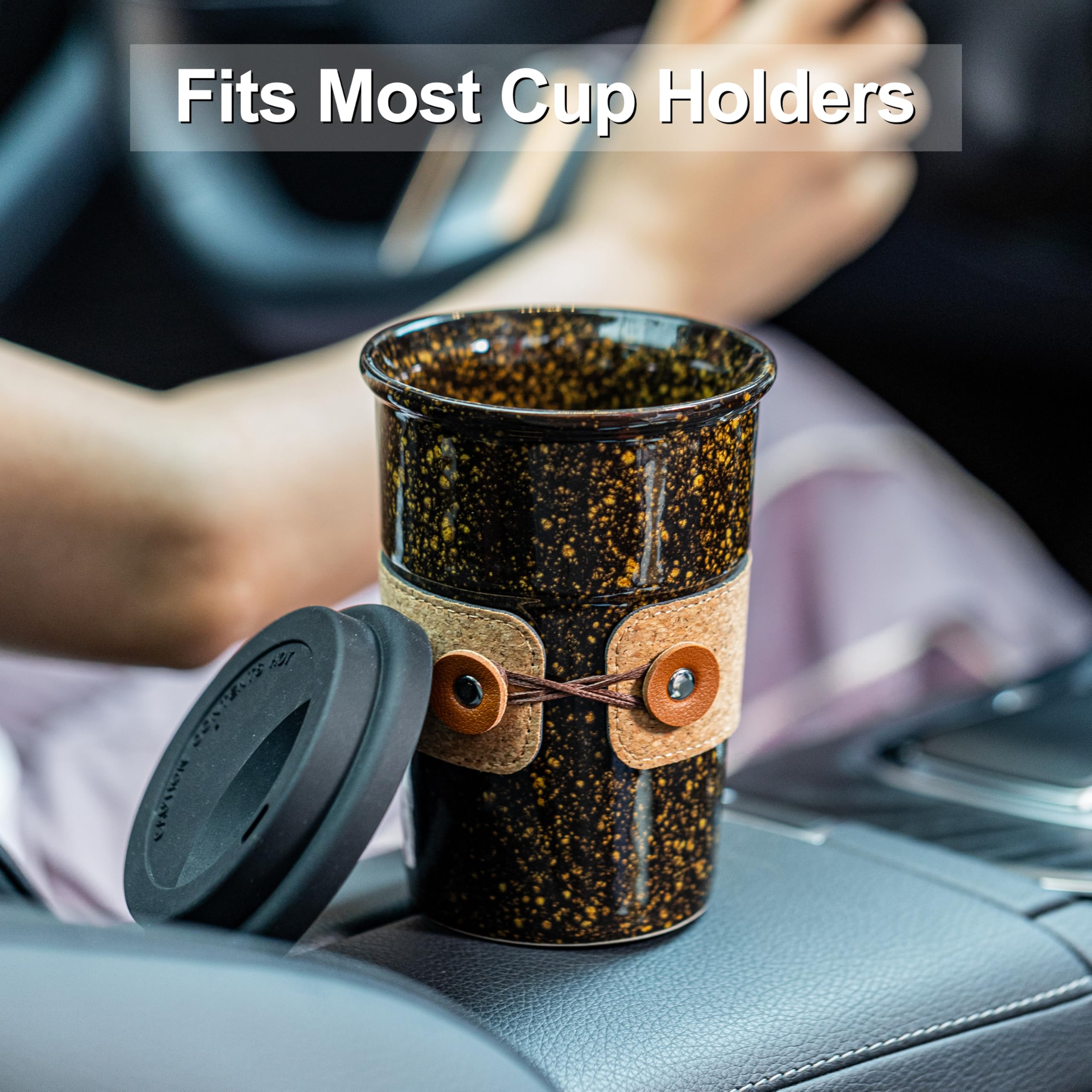 Cormomu mug car-holder fit ensures stable placement in vehicles.