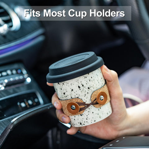 Cormomu travel tumbler fits car cup holders for portable coffee