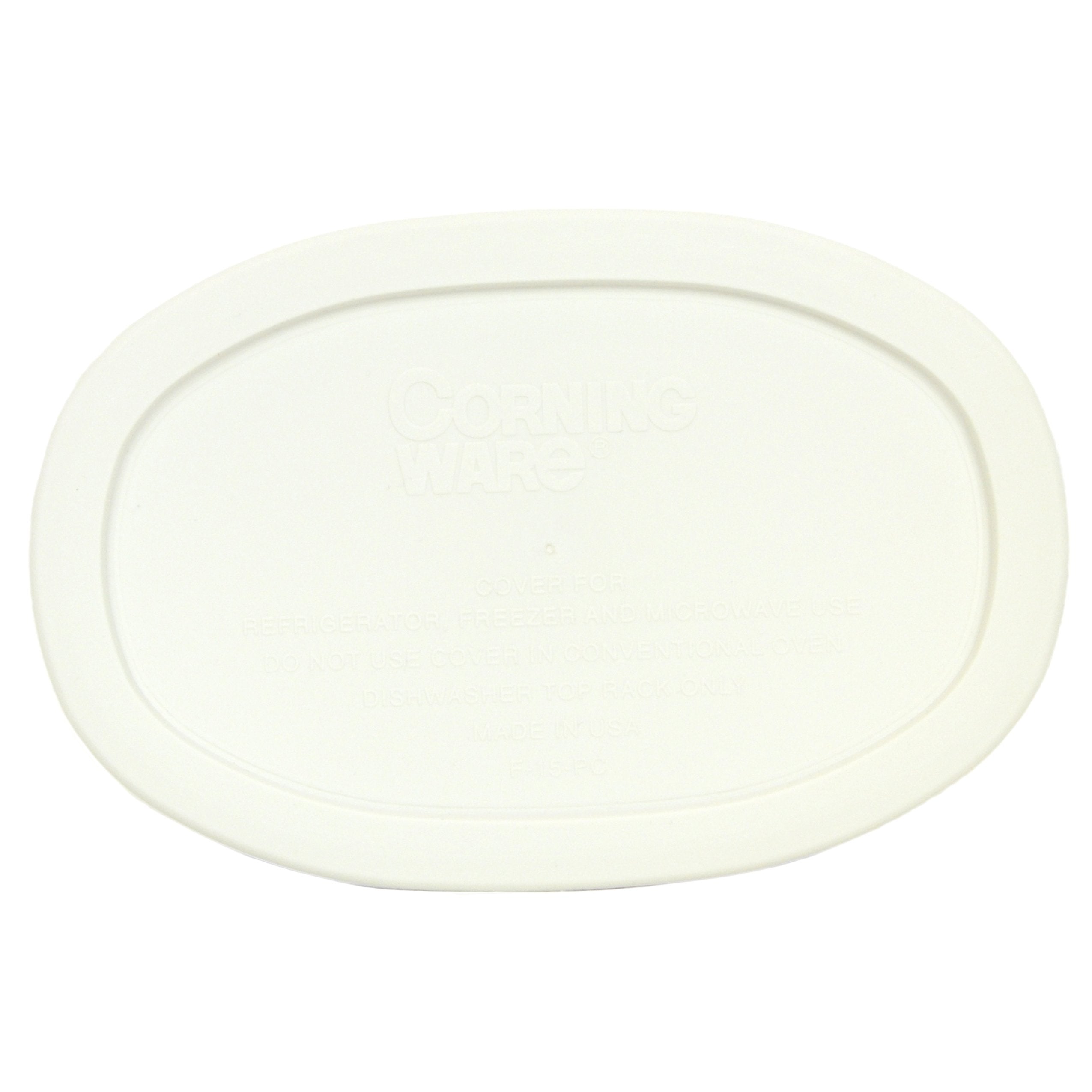 CorningWare F-15-PC lid snug-fit protects flavors while reheating leftovers.